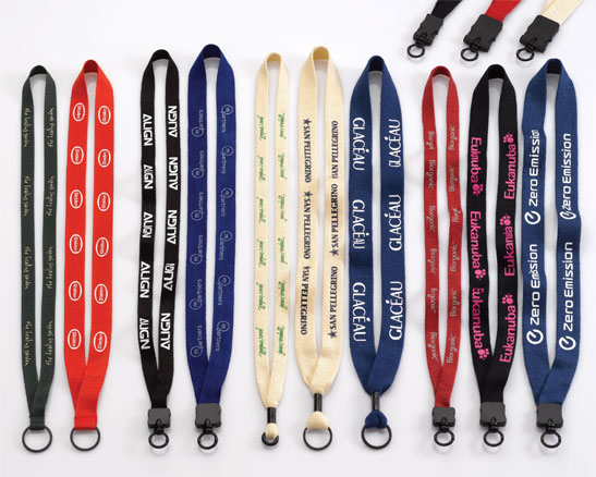 Lanyards made from Recycled PET